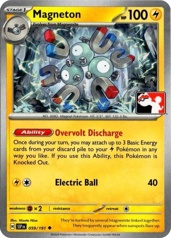 Surging Sparks Magneton [Prize-Pack] Pokémon card